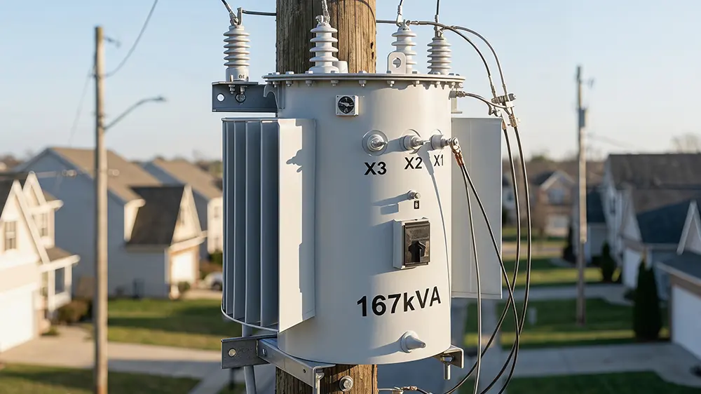 Transformateur monté pour les réseaux mondiaux de distribution d'énergie